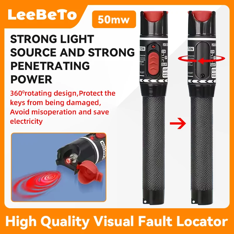 COMPTYCO 50MW FTTH Fiber Optic Tester Pen Type Red Optical Fiber Light Visual Fault Locator Optical Cable Tester AUA-H50
COMPTYCO 50MW FTTH Fiber Optic Tester Pen Type Red Optical Fiber Light Visual Fault Locator Optical Cable Tester AUA-H50