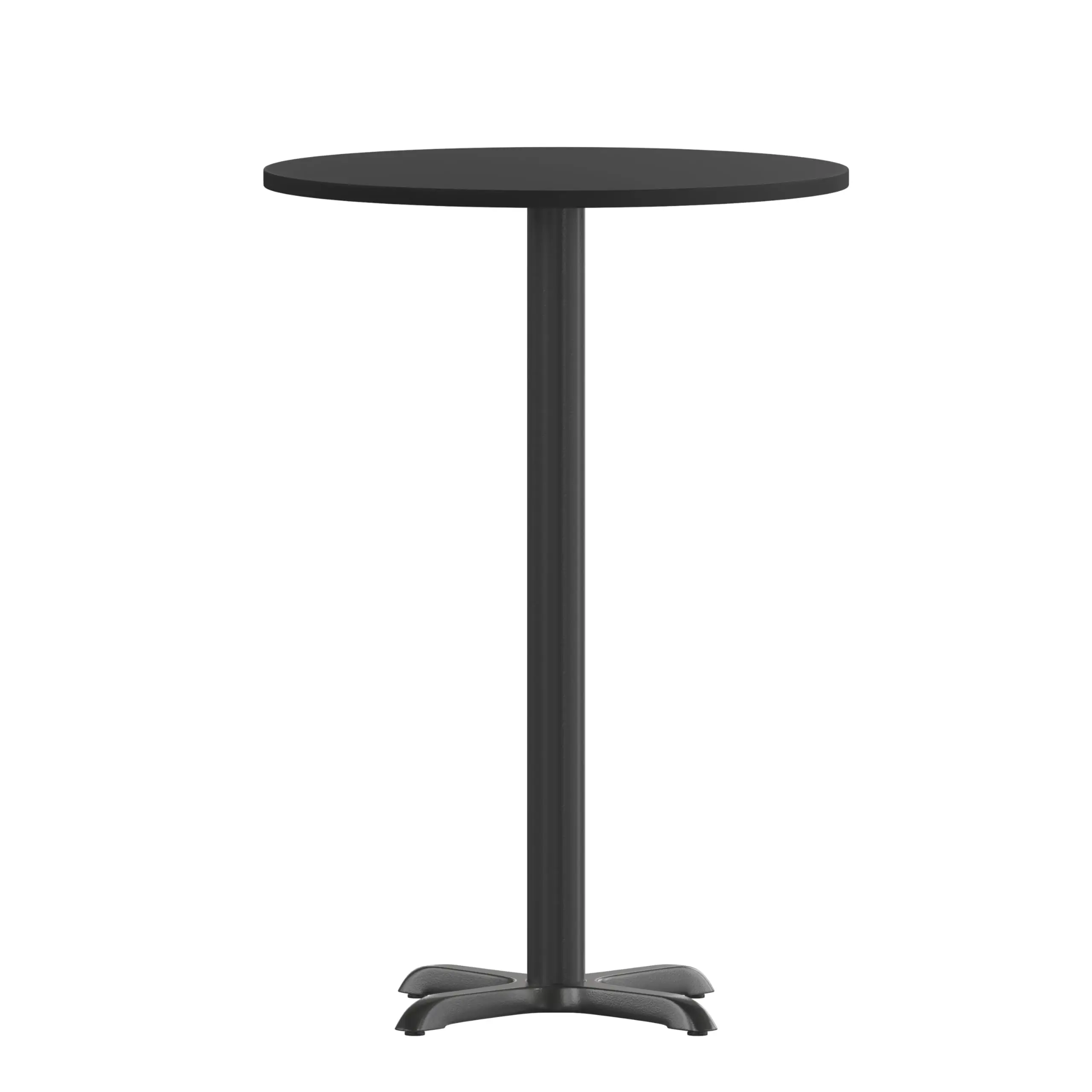 36 Inch Round Black Laminate Bar Height Table With Metal Base
36 Inch Round Black Laminate Bar Height Table With Metal Base