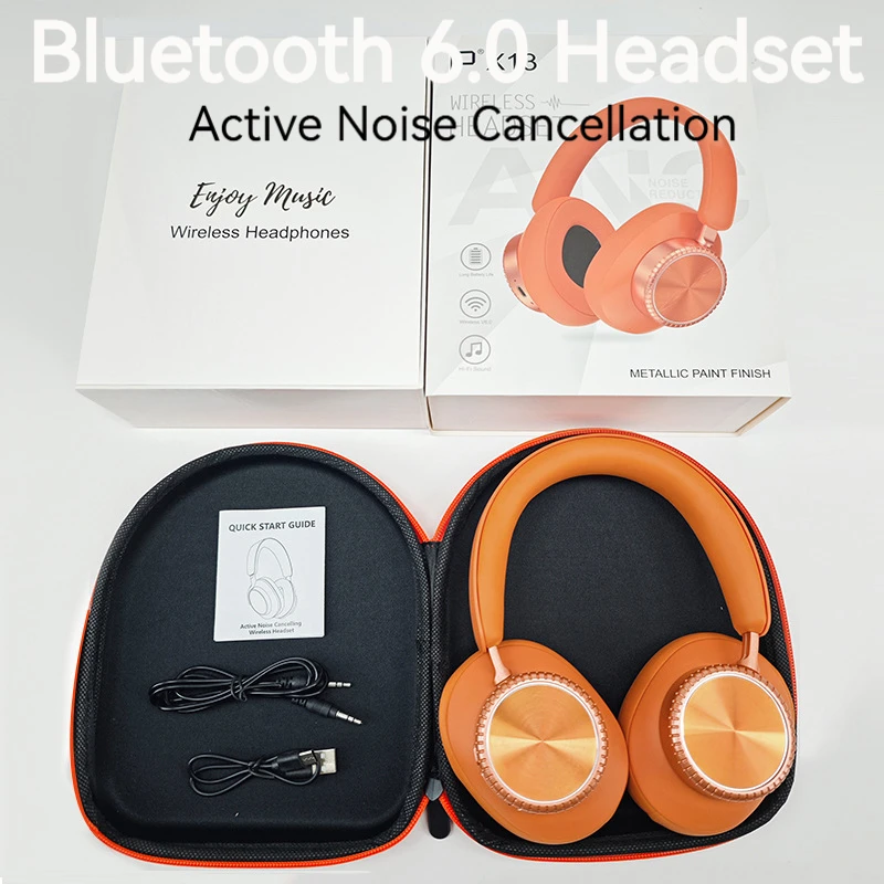 Bluetooth 6.0 Active Noise Cancellation Head Worn Wireless Headphones -48db ANC Scalable Music Sports Headset with Leather Bag
Bluetooth 6.0 Active Noise Cancellation Head Worn Wireless Headphones -48db ANC Scalable Music Sports Headset with Leather Bag