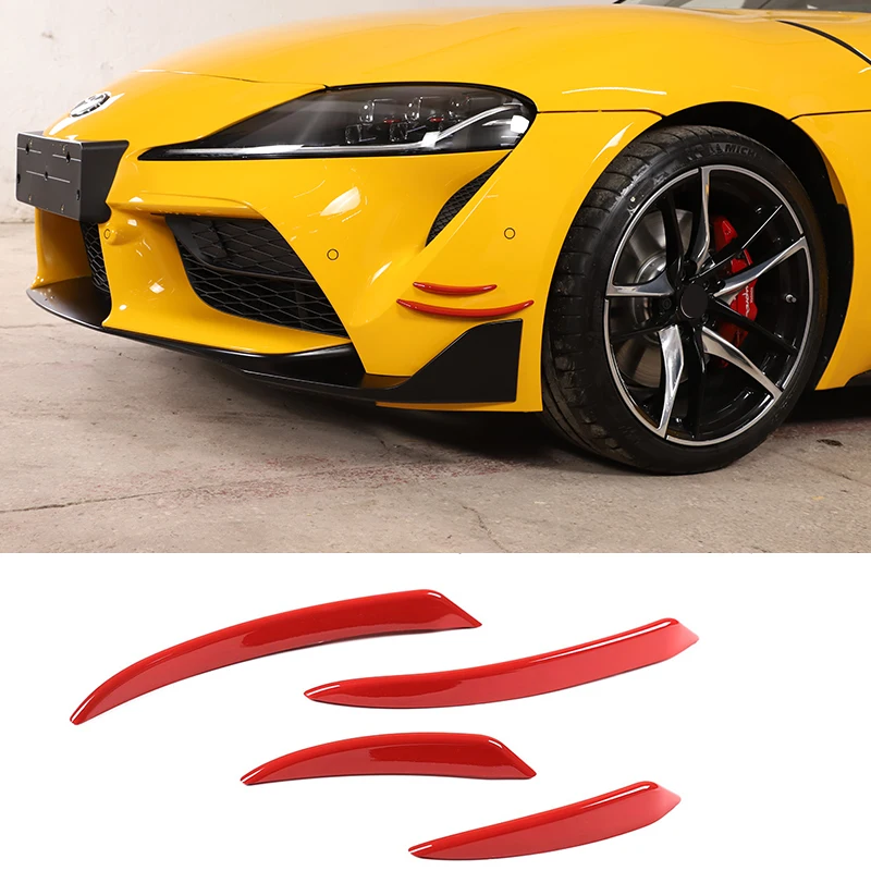 ABS Red For Toyota Supra A90 A91 2019-2025 Front Bumper Side Splitters Canards Vents Wind Knife Car Modification Accessories
ABS Red For Toyota Supra A90 A91 2019-2025 Front Bumper Side Splitters Canards Vents Wind Knife Car Modification Accessories
