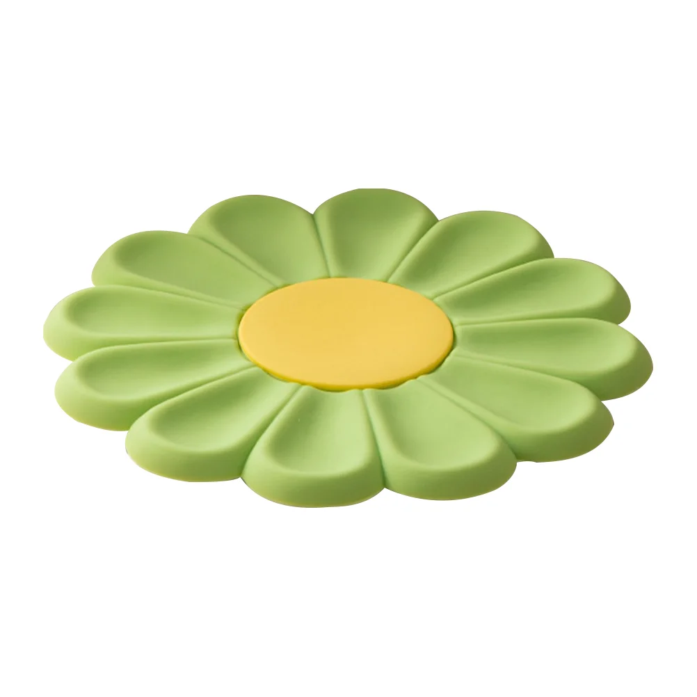 Flowers Insulation Pads Silicone Placemats Daisy Shaped Cushion Green Silica Gel Hot for Dish
Flowers Insulation Pads Silicone Placemats Daisy Shaped Cushion Green Silica Gel Hot for Dish