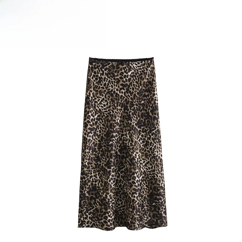 ZBZA Новая зимняя модная атласная юбка с животным принтом, уличная длинная юбка со средней талией, женская мода из полиэфирного волокна 
ZBZA Новая зимняя модная атласная юбка с животным принтом, уличная длинная юбка со средней талией, женская мода из полиэфирного волокна