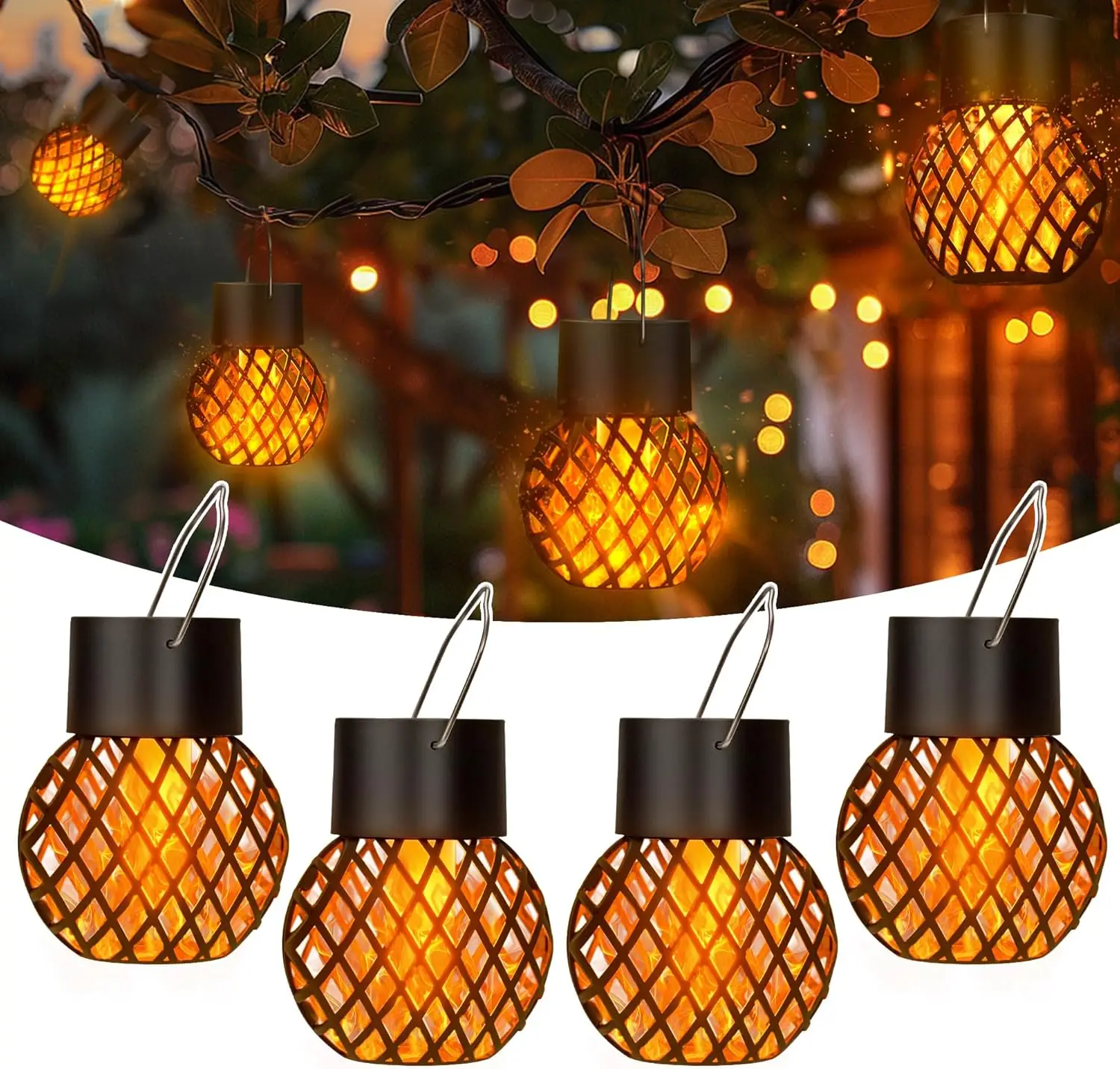 Solar LED Outdoor Flame Effect Hanging Lantern Out Waterproof Garden Decoration Lamp Solar Fairy Light For Patio Garden Yard
Solar LED Outdoor Flame Effect Hanging Lantern Out Waterproof Garden Decoration Lamp Solar Fairy Light For Patio Garden Yard