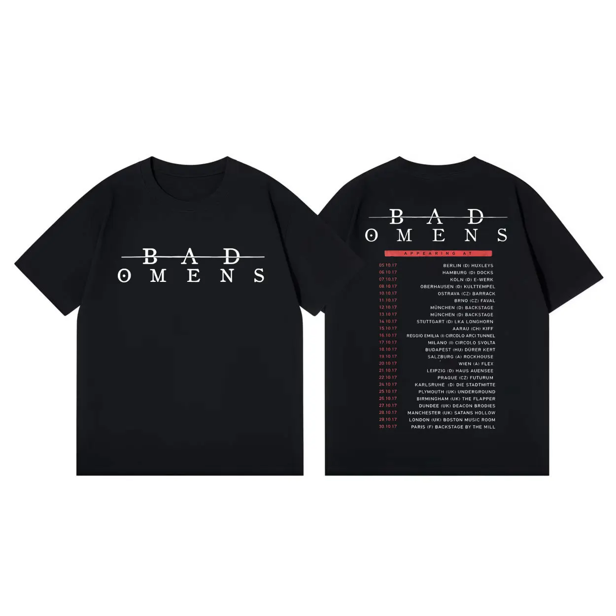 Rock Band Bad Omens Double Sided Print T Shirt Men Women Clothing Fashion Pop Music T-shirt Summer Casual Loose Cotton T-shirts
Rock Band Bad Omens Double Sided Print T Shirt Men Women Clothing Fashion Pop Music T-shirt Summer Casual Loose Cotton T-shirts