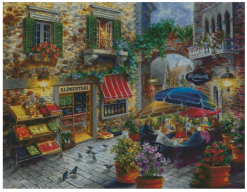 Street Flower Shop landscape 18CT 14CT Unprinted Top Quality Cross Stitch Kits Embroidery Art DIY Handmade Needlework Home Decor
Street Flower Shop landscape 18CT 14CT Unprinted Top Quality Cross Stitch Kits Embroidery Art DIY Handmade Needlework Home Decor