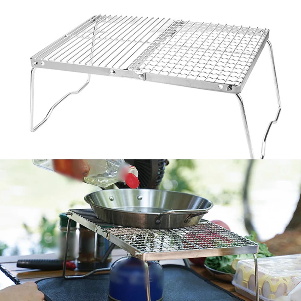 Outdoor Folding Barbecue Grill Stainless Steel Camping Picnic Heating Portable Campfire Rack Camping Supplies
Outdoor Folding Barbecue Grill Stainless Steel Camping Picnic Heating Portable Campfire Rack Camping Supplies