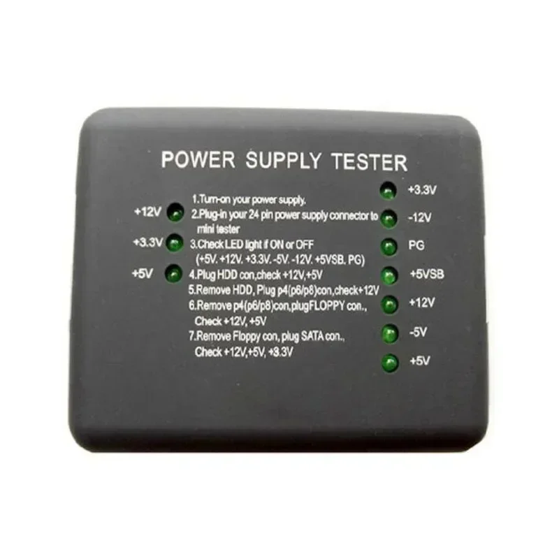 PC Computer 20/24 Pin Power Supply Tester Checker LED Diagnostic for PSU ATX SATA HDD Meter Measuring for PC Compute 12V 5V 3.3V
PC Computer 20/24 Pin Power Supply Tester Checker LED Diagnostic for PSU ATX SATA HDD Meter Measuring for PC Compute 12V 5V 3.3V