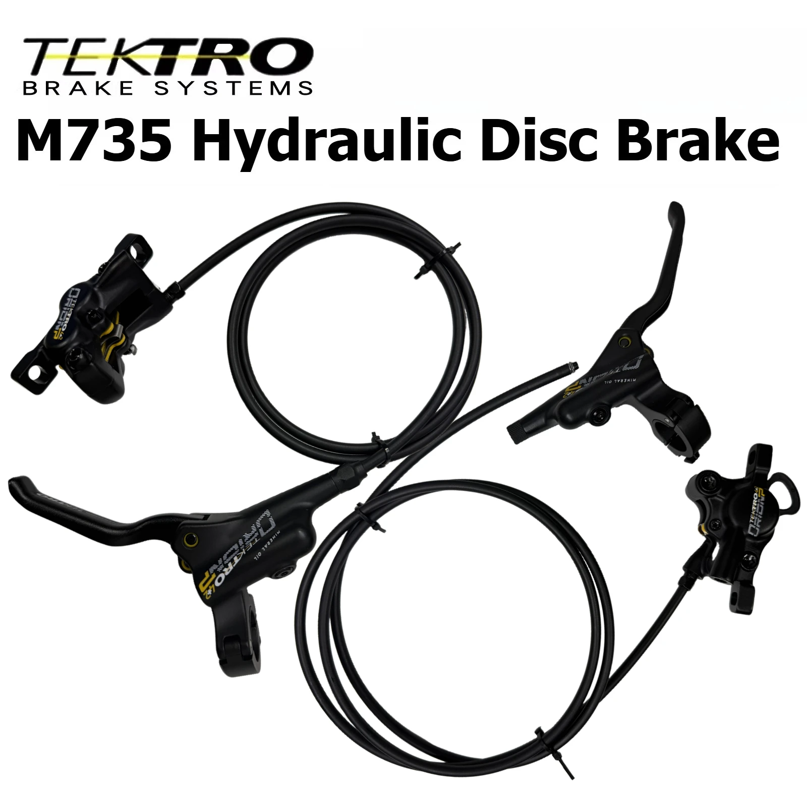 TEKTRO HD‑M735 Mountain Bike Hydraulic Disc Brake Right Front Four-piston Left Rear Dual-piston Split‑Type Caliper
TEKTRO HD‑M735 Mountain Bike Hydraulic Disc Brake Right Front Four-piston Left Rear Dual-piston Split‑Type Caliper