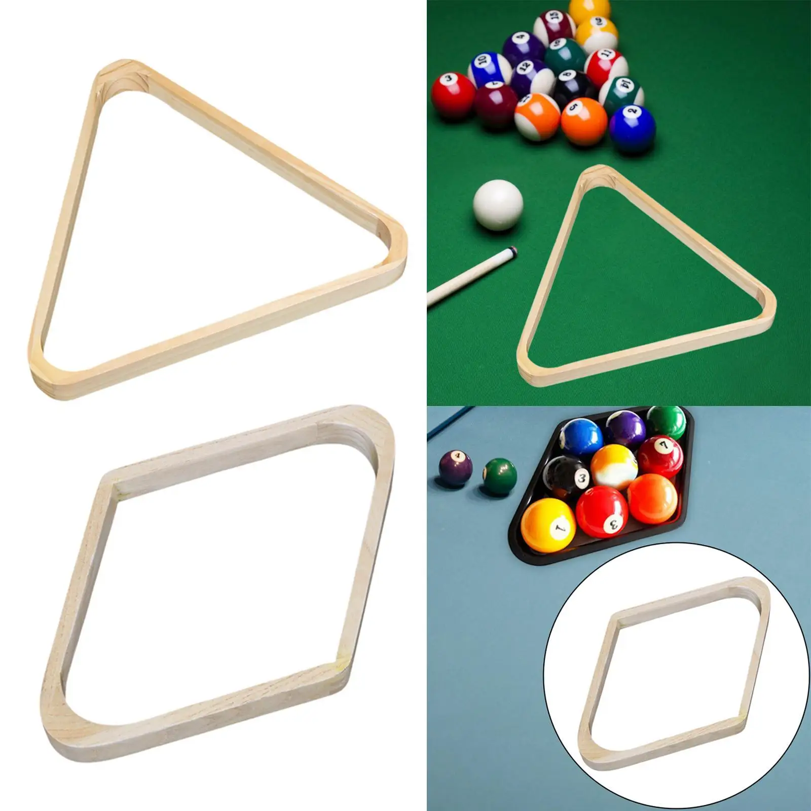 Pool Ball Rack, Lightweight Wooden Heavy Duty Billiard Ball Rack Gatherer Billiard Table Triangle Rack, for Home, Pool Balls
Pool Ball Rack, Lightweight Wooden Heavy Duty Billiard Ball Rack Gatherer Billiard Table Triangle Rack, for Home, Pool Balls