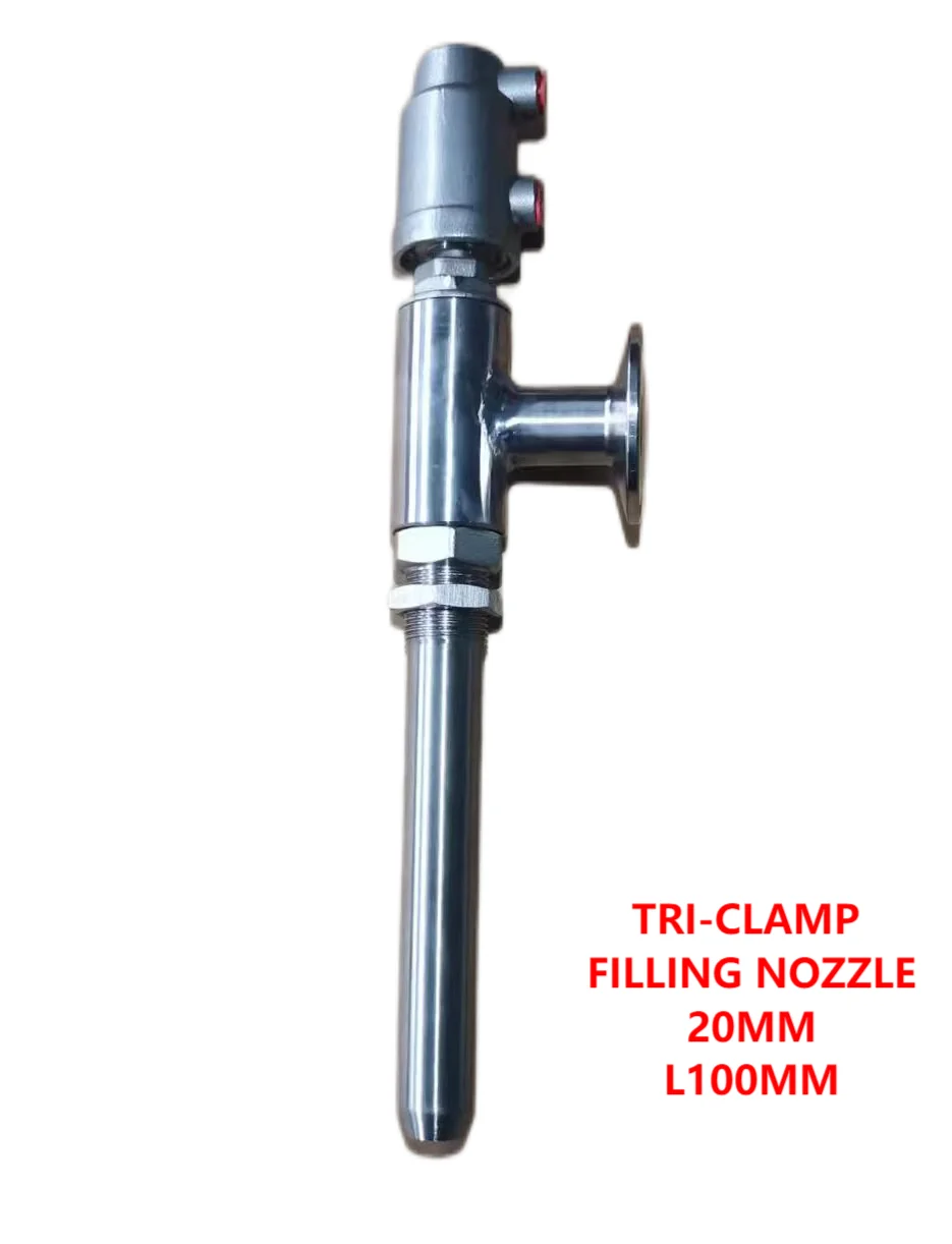 Linear Pneumatic Filling Machine Filling Valve / Filling Head Filling Nozzle Tri-clamp Pneumatic Valve
Linear Pneumatic Filling Machine Filling Valve / Filling Head Filling Nozzle Tri-clamp Pneumatic Valve