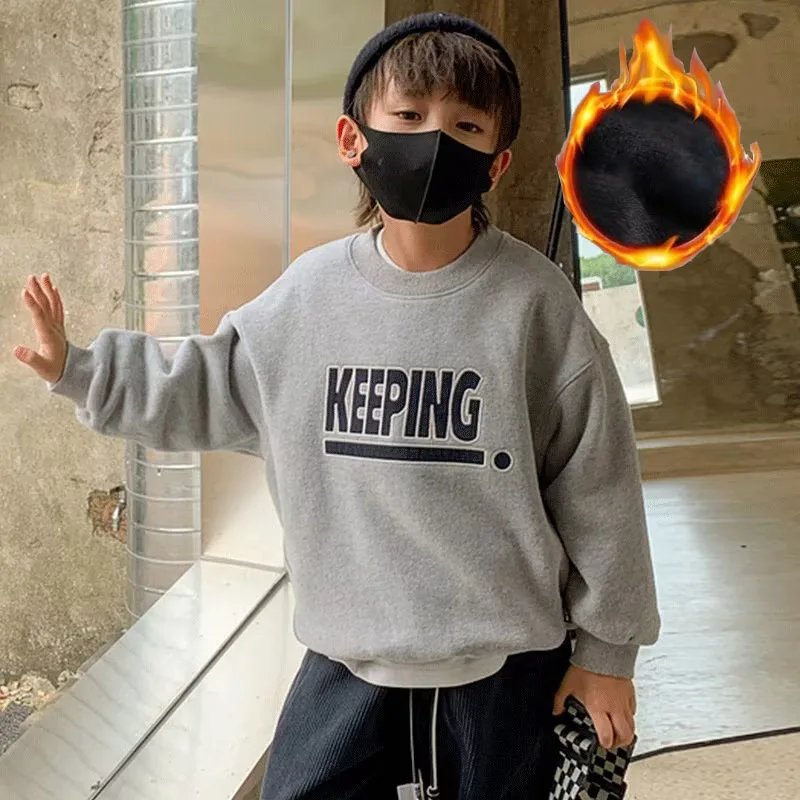 Fashion Zhongda Children's Autumn Sweater New Children's Spring And Autumn Bottom Shirt Casual Loose Versatile Boys Pullover Top
Fashion Zhongda Children's Autumn Sweater New Children's Spring And Autumn Bottom Shirt Casual Loose Versatile Boys Pullover Top