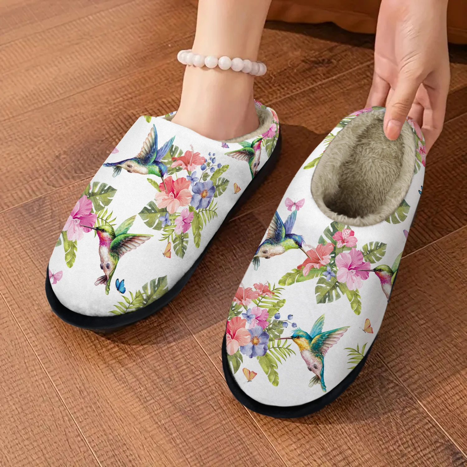 Pastel Floral&Bird Indoor/Outdoor Slippers, Soft Memory Foam House slippers, Wenter Warm Bedroom Slippers, Rubber Non-Slip Sole
Pastel Floral&Bird Indoor/Outdoor Slippers, Soft Memory Foam House slippers, Wenter Warm Bedroom Slippers, Rubber Non-Slip Sole