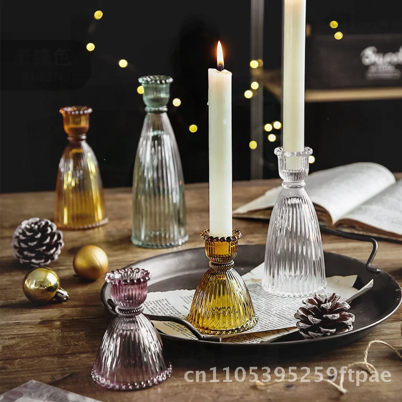 Scandinavian Glass Candlestick Greendian Creative Colorful Striped Candle Cup Home Wedding Ornament - Soda-lime Glass Various
Scandinavian Glass Candlestick Greendian Creative Colorful Striped Candle Cup Home Wedding Ornament - Soda-lime Glass Various
