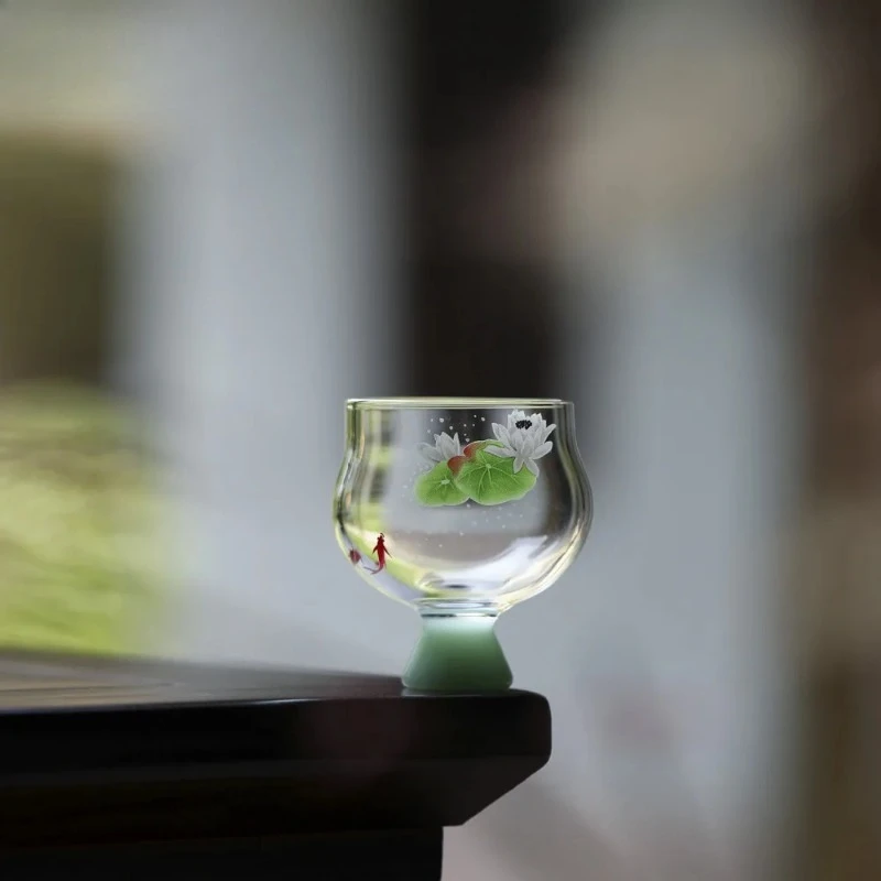 Набор из 2-х креативных чашек для чая с изображением рыбы и лотоса, на высокой ножке, ручной работы, из термостойкого стекла, мастер-чашка, чашка для медитации, бокал, кружка, 60 мл
Набор из 2-х креативных чашек для чая с изображением рыбы и лотоса, на высокой ножке, ручной работы, из термостойкого стекла, мастер-чашка, чашка для медитации, бокал, кружка, 60 мл