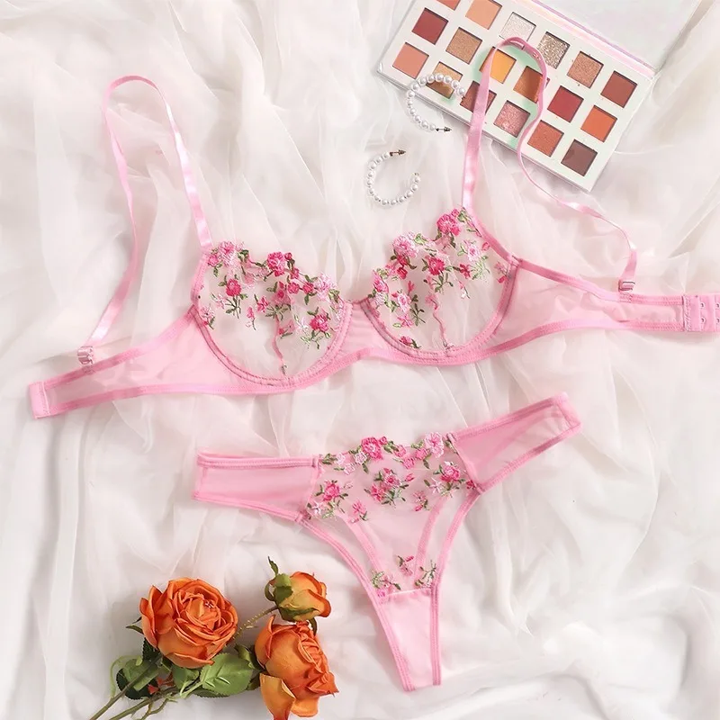 Night Beautiful Sexy Women 2 Piece Floral Embroidery Underwear Sexy Erotic Lingerie Underwear Set
Night Beautiful Sexy Women 2 Piece Floral Embroidery Underwear Sexy Erotic Lingerie Underwear Set