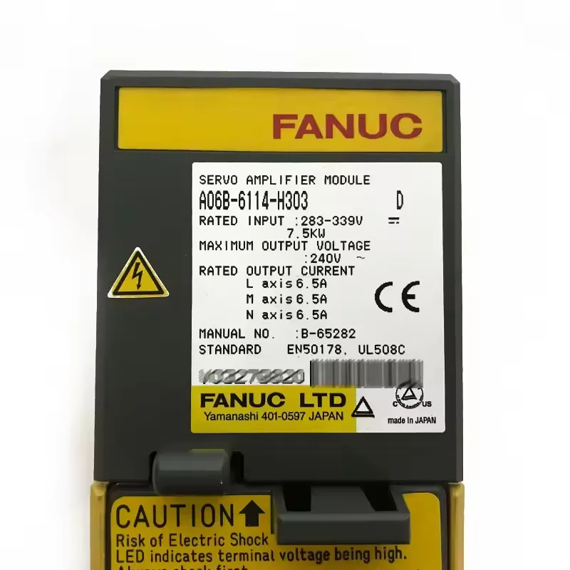 A06B-6114-H303 FANUC Servo Amplifier For CNC Controller Tested Ok A06B 6114 H303
A06B-6114-H303 FANUC Servo Amplifier For CNC Controller Tested Ok A06B 6114 H303