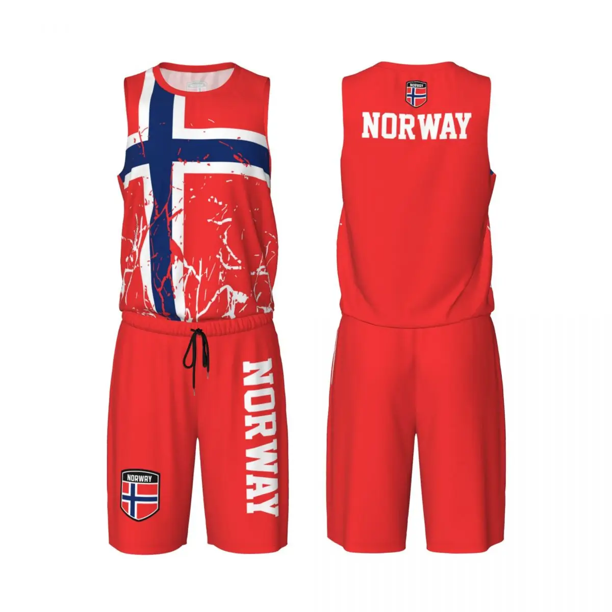 Мужской баскетбольный комплект Team-up с флагом Норвегии, рубашка и брюки без рукавов, эксклюзивный Nunber с индивидуальным именем
Мужской баскетбольный комплект Team-up с флагом Норвегии, рубашка и брюки без рукавов, эксклюзивный Nunber с индивидуальным именем