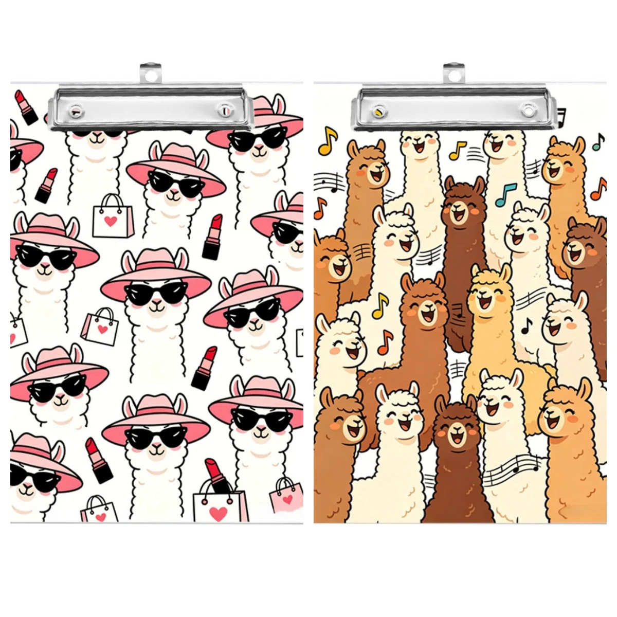 1pc A4 sized alpaca themed writing board with clip, double-sided printing pattern sorting clip, office and study supplies
1pc A4 sized alpaca themed writing board with clip, double-sided printing pattern sorting clip, office and study supplies