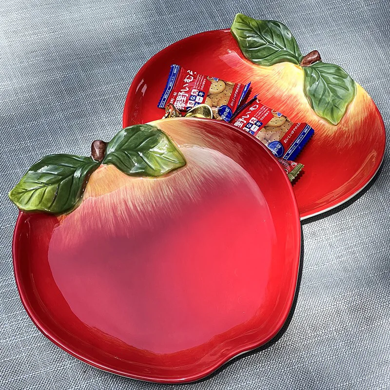 European creative apple ceramic plate dessert nut plate candy fruit plate home living room decoration plate trinket tray
European creative apple ceramic plate dessert nut plate candy fruit plate home living room decoration plate trinket tray