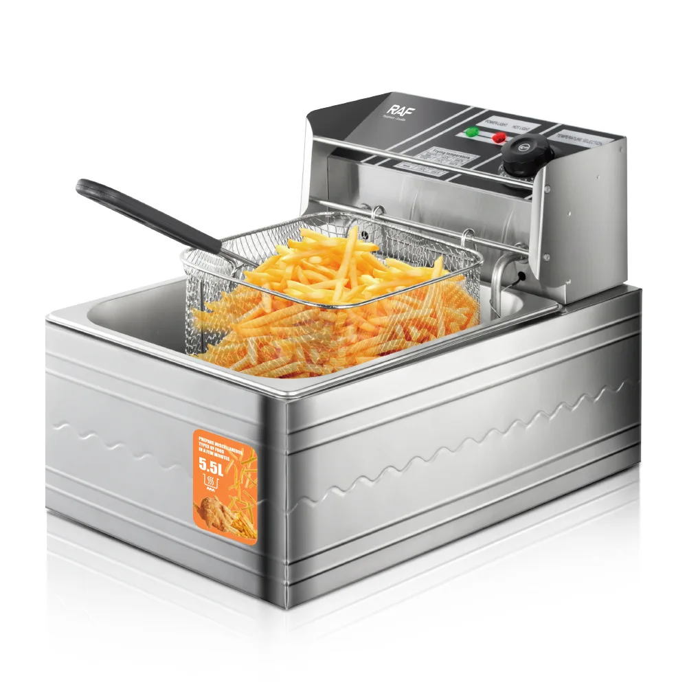 European Household Electric Electric Commercial Fries and Chips Machine Stall Fryer 5.5L
European Household Electric Electric Commercial Fries and Chips Machine Stall Fryer 5.5L