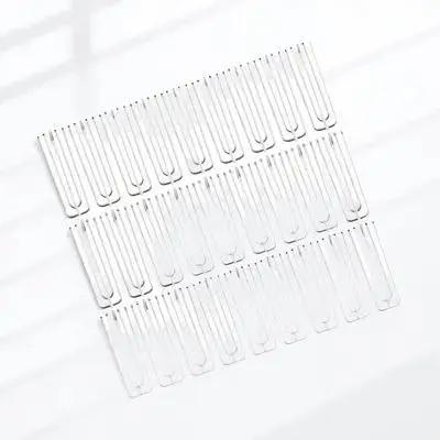 30 pcs Stainless Steel 4-Prong Curtain Hooks Metal Drapery Pleating Hanging Hooks For Curtains Easy Install Window
30 pcs Stainless Steel 4-Prong Curtain Hooks Metal Drapery Pleating Hanging Hooks For Curtains Easy Install Window