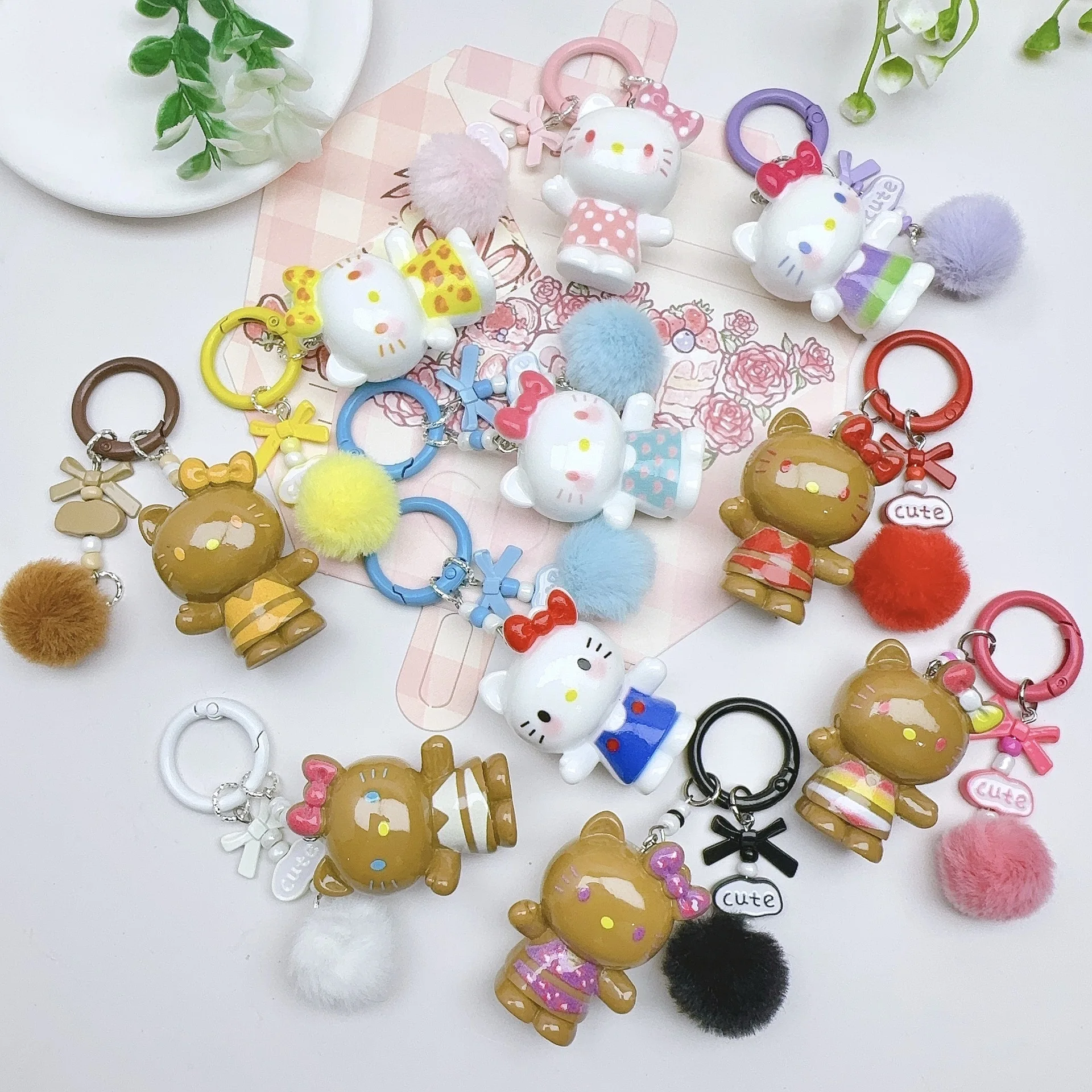 Новая модель брелока Hello Kitty: подвески Melody и Kuromi, украшения для рюкзака, мультяшные брелоки, милые сувениры для фанатов
Новая модель брелока Hello Kitty: подвески Melody и Kuromi, украшения для рюкзака, мультяшные брелоки, милые сувениры для фанатов