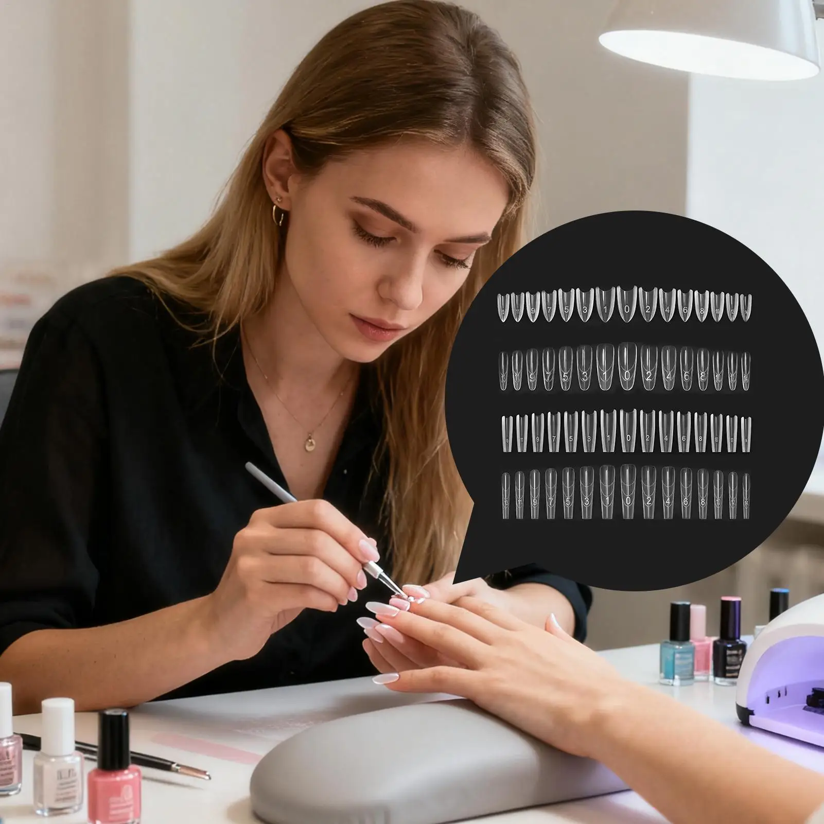 240Pcs/box Nail Extension Forms Crack-Resistant Manicure Accessories Gel Nail Extension Forms Women Sandwich Nail Form
240Pcs/box Nail Extension Forms Crack-Resistant Manicure Accessories Gel Nail Extension Forms Women Sandwich Nail Form