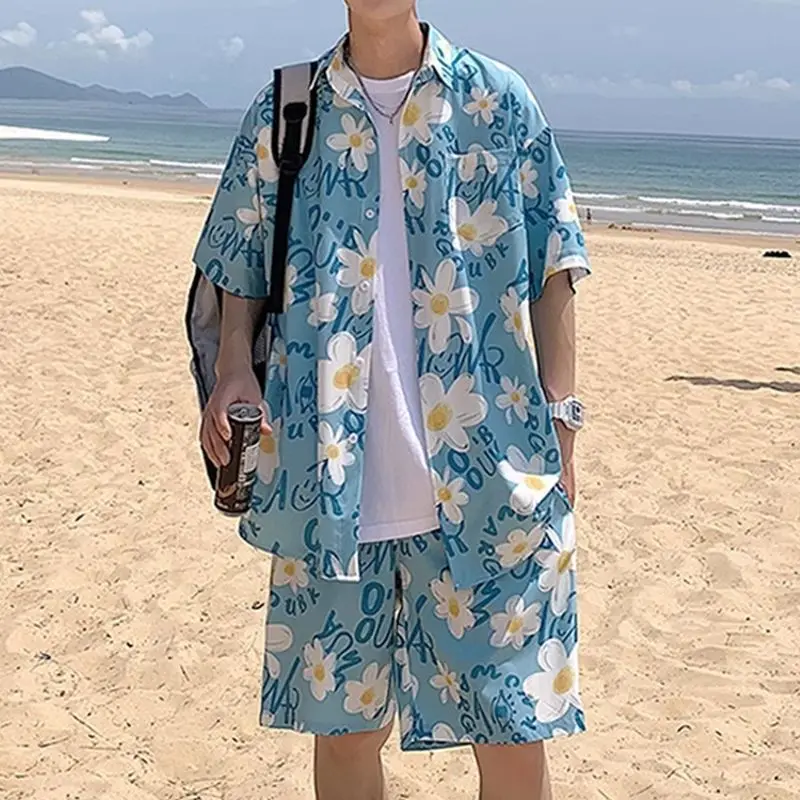 2026 New Men's Hawaiian Style Beach Set Breezy Floral Shirt and Shorts Two-Piece Outfit for Summer Vacation
2026 New Men's Hawaiian Style Beach Set Breezy Floral Shirt and Shorts Two-Piece Outfit for Summer Vacation