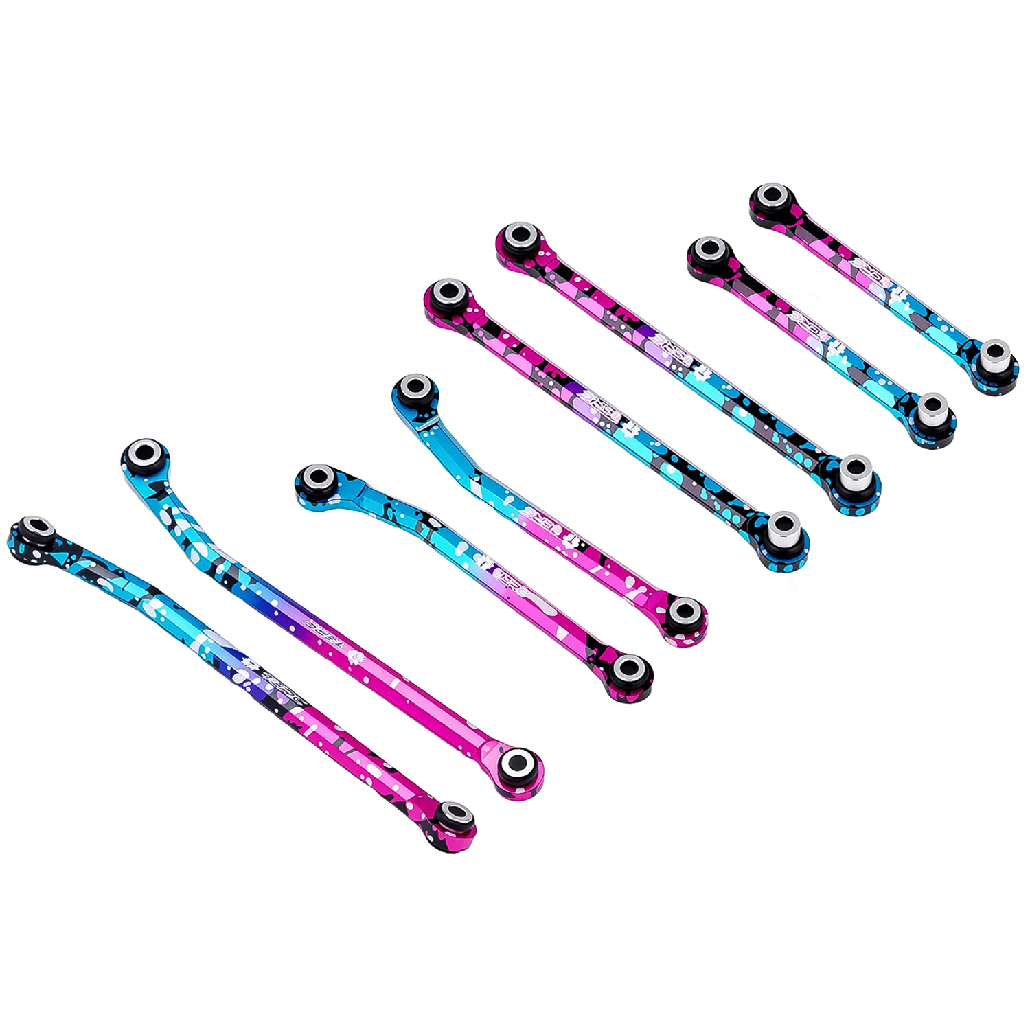 TCRC 10PCS Splash Anodizing Aluminum High Clearance Chassis Links and Steering Links set for HPI Venture18 Upgrade
TCRC 10PCS Splash Anodizing Aluminum High Clearance Chassis Links and Steering Links set for HPI Venture18 Upgrade