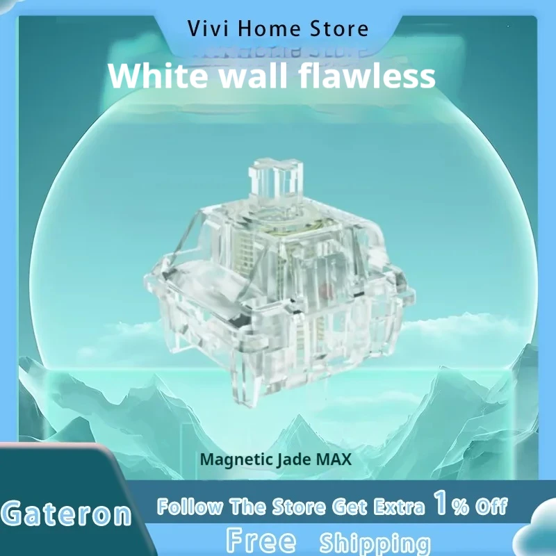 Gateron Magnetic Jade Switch Max Gaming Keyboard Transparent Adjustable Keystroke HIFI Sound Customized Magnetic Switch
Gateron Magnetic Jade Switch Max Gaming Keyboard Transparent Adjustable Keystroke HIFI Sound Customized Magnetic Switch
