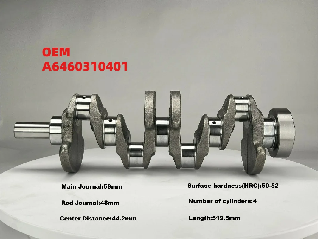 Высокоточный коленчатый вал OEM A6460310401
Высокоточный коленчатый вал OEM A6460310401