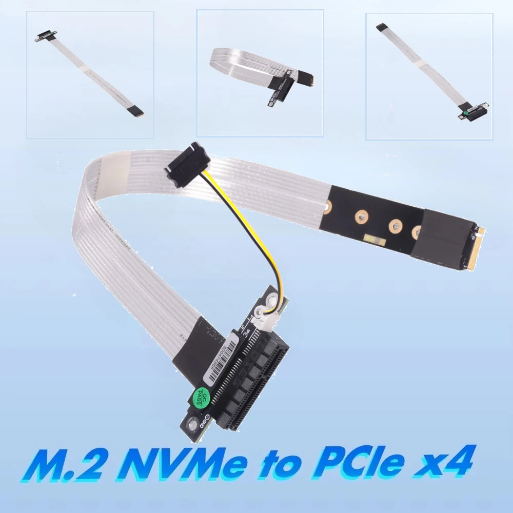 Silver Standard PCIE 4.0 M.2 NVME to x4 Riser Cable PCIe x4 SSD RAID LAN Capture Cards to M.2(ultra SSD M-Key) Extension Gen4 4X
Silver Standard PCIE 4.0 M.2 NVME to x4 Riser Cable PCIe x4 SSD RAID LAN Capture Cards to M.2(ultra SSD M-Key) Extension Gen4 4X