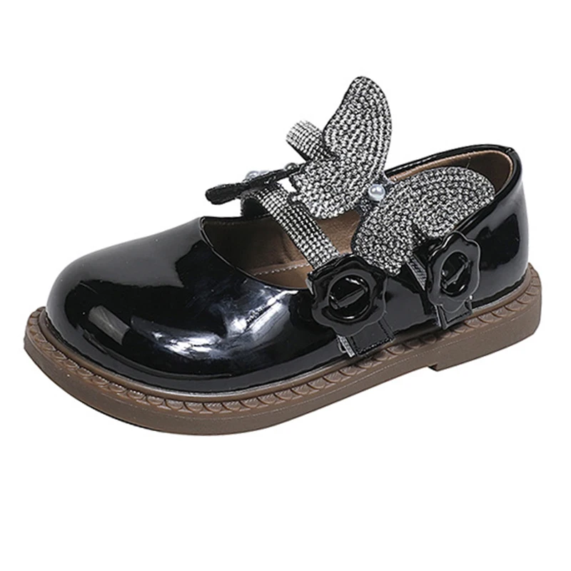 Girl Princess Shoes 2024 Spring New Rhinestone Butterfly Soft Sole Girl Leather Shoes Children's Anti Slip Casual Shoes
Girl Princess Shoes 2024 Spring New Rhinestone Butterfly Soft Sole Girl Leather Shoes Children's Anti Slip Casual Shoes
