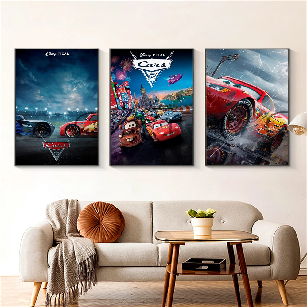 Disney Pop Cars Movie Poster Set of 3 Wall Art Canvas Cars movie Painting Poster Decor Boys Room living Room
Disney Pop Cars Movie Poster Set of 3 Wall Art Canvas Cars movie Painting Poster Decor Boys Room living Room