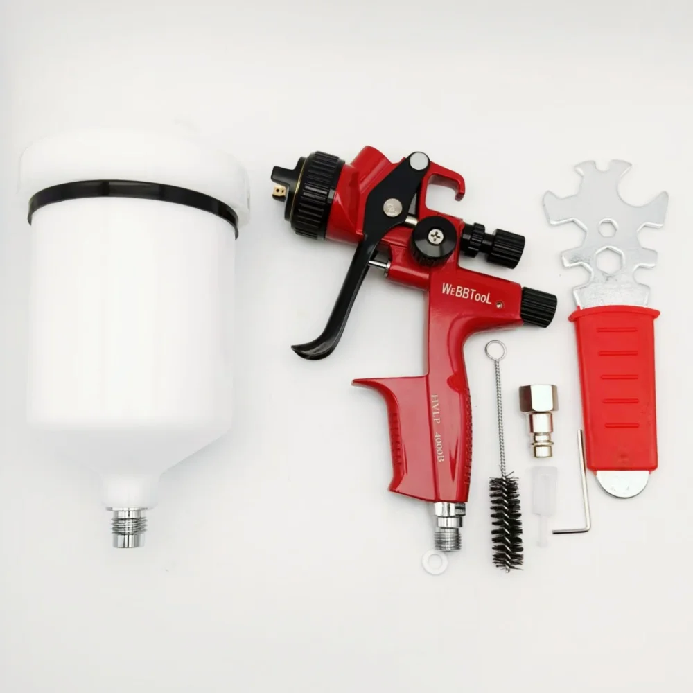 4000B HVLP Paint Spray Gun 1.3mm Nozzle Car High Atomization Spray Tool Gun for Professional Spraying
4000B HVLP Paint Spray Gun 1.3mm Nozzle Car High Atomization Spray Tool Gun for Professional Spraying