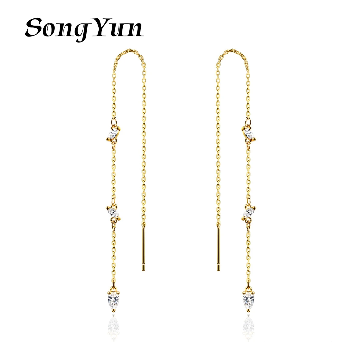 Серьги-подвески SongYun Jewelry Manufacturer MHT с бахромой, медные, с цирконами, маленькие, свежие, длинные
Серьги-подвески SongYun Jewelry Manufacturer MHT с бахромой, медные, с цирконами, маленькие, свежие, длинные