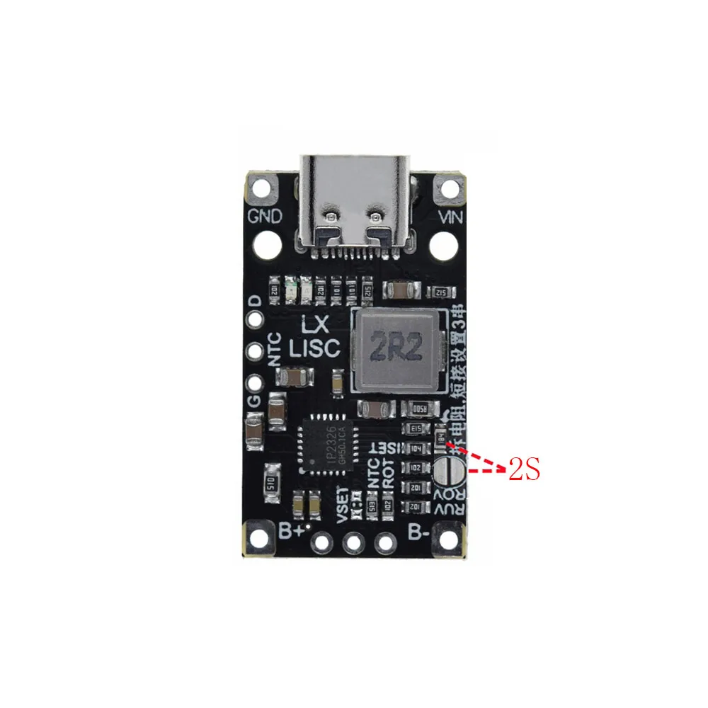 Type-C USB 2/3S BMS 15W 8.4V 12.6V 1.5A Lithium Battery Charging Boost Power Supply Module Support Fast Charge with Indicator
Type-C USB 2/3S BMS 15W 8.4V 12.6V 1.5A Lithium Battery Charging Boost Power Supply Module Support Fast Charge with Indicator