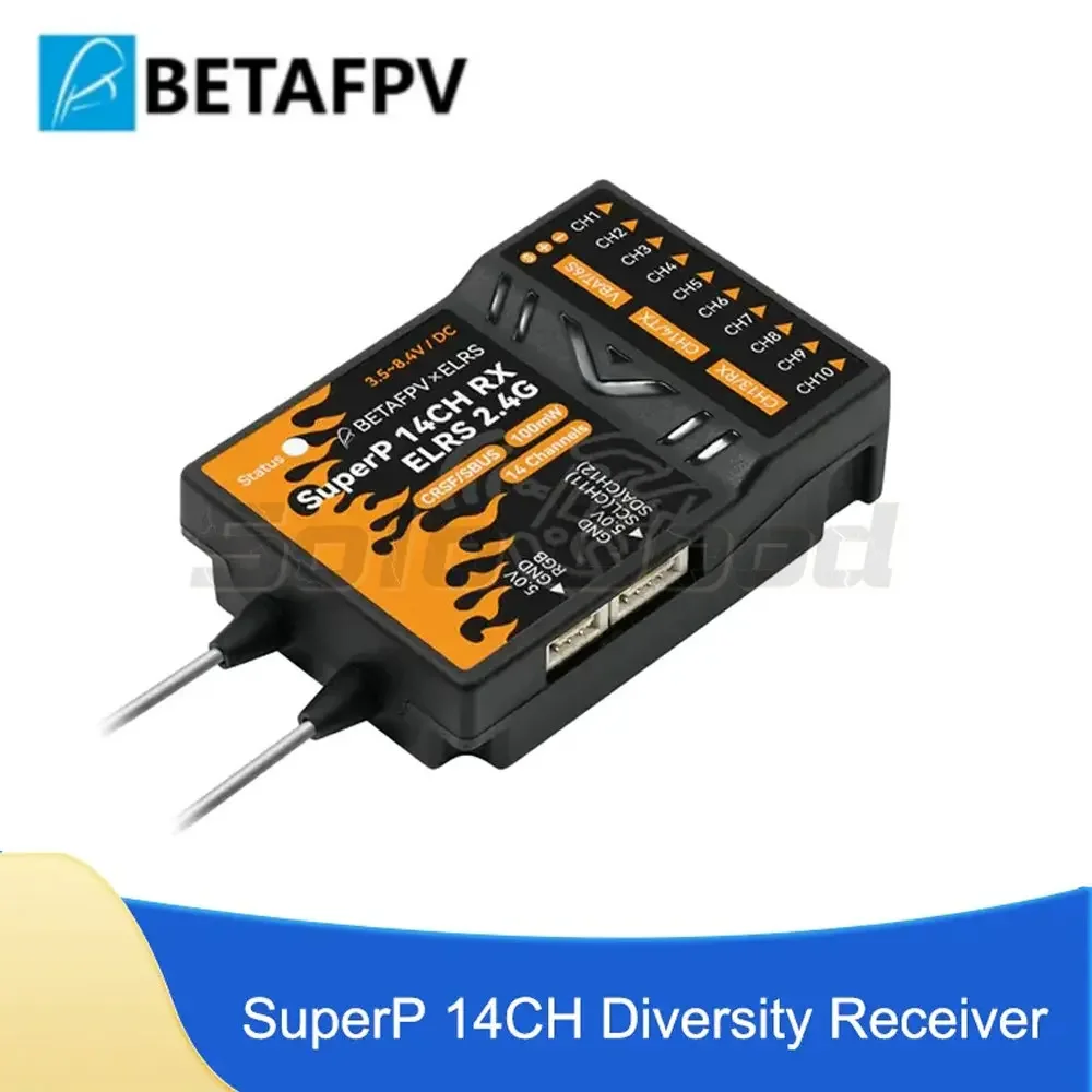 BETAFPV SuperP 14-канальный разнообразный приемник Адаптированная радиоуправляемая модель типа Мультироторы Самолеты с неподвижным крылом Вертолеты Радиоуправляемые автомобили Радиоуправляемые лодки НОВИНКА
BETAFPV SuperP 14-канальный разнообразный приемник Адаптированная радиоуправляемая модель типа Мультироторы Самолеты с неподвижным крылом Вертолеты Радиоуправляемые автомобили Радиоуправляемые лодки НОВИНКА