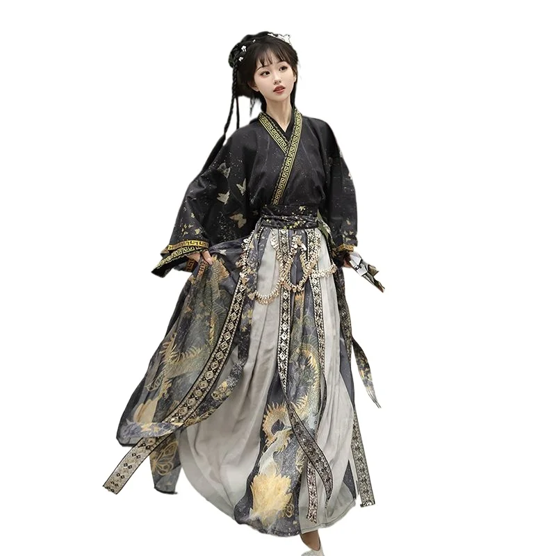 Chinese Style Hanfu Women's Clothing Graceful and Stunning Wei Jin Style Hanfu New Spring and Autumn Student Dress
Chinese Style Hanfu Women's Clothing Graceful and Stunning Wei Jin Style Hanfu New Spring and Autumn Student Dress