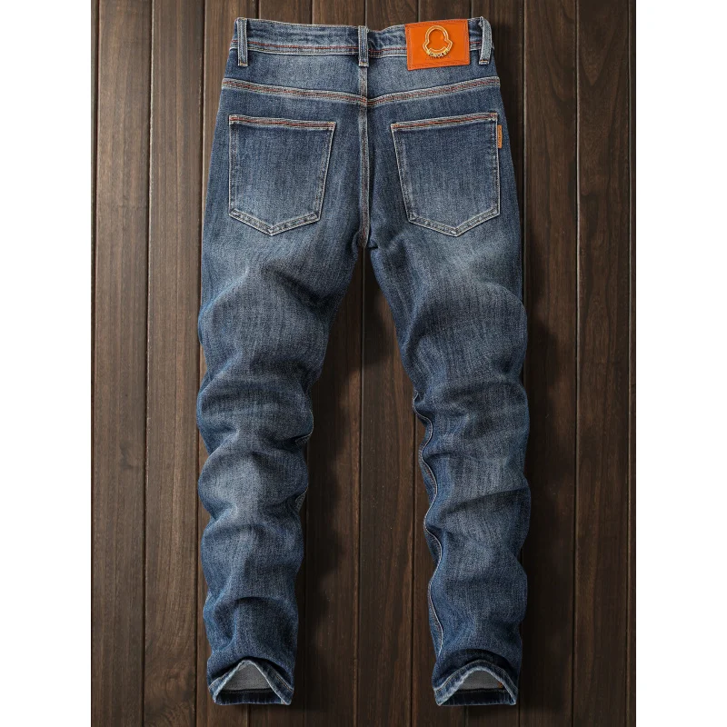 2025Осенние синие джинсы мужские модные простые универсальные элитные повседневные брюки прямого кроя
2025Осенние синие джинсы мужские модные простые универсальные элитные повседневные брюки прямого кроя