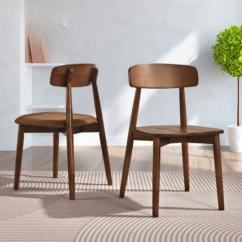 Solid Wood Dining Chair Modern Minimal Nordic Style for Home Small Apartment Walnut Color Original Wood Dining Table Chairs
Solid Wood Dining Chair Modern Minimal Nordic Style for Home Small Apartment Walnut Color Original Wood Dining Table Chairs