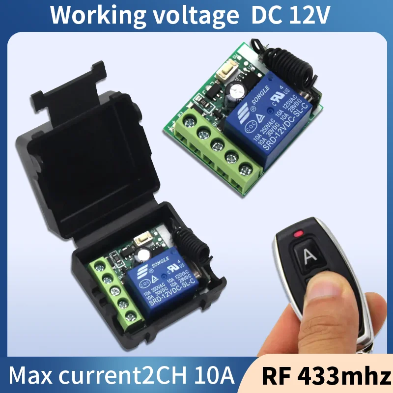 DC 12V Control remoto interruptor inteligente Universal RF 433MHz puerta de garaje iluminación Led pide código relé receptor Min
DC 12V Control remoto interruptor inteligente Universal RF 433MHz puerta de garaje iluminación Led pide código relé receptor Min