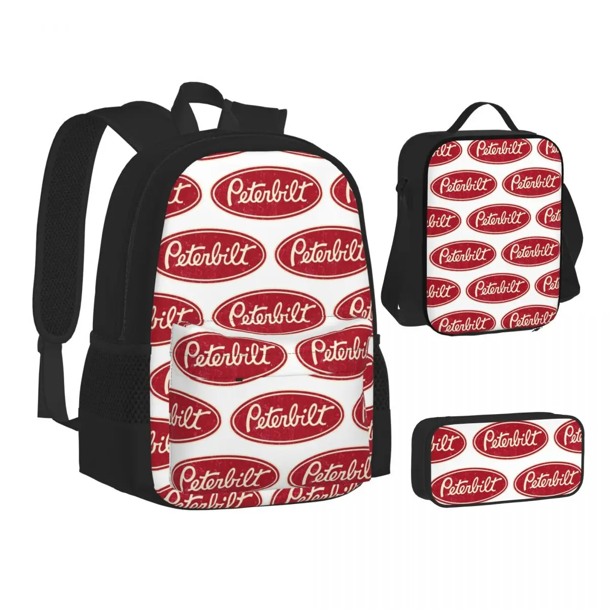 Peterbilt Truck Racing Logo Backpacks Boys Girls Bookbag School Bags Children Rucksack Lunch Bag Pen Bag Three-Piece Set
Peterbilt Truck Racing Logo Backpacks Boys Girls Bookbag School Bags Children Rucksack Lunch Bag Pen Bag Three-Piece Set