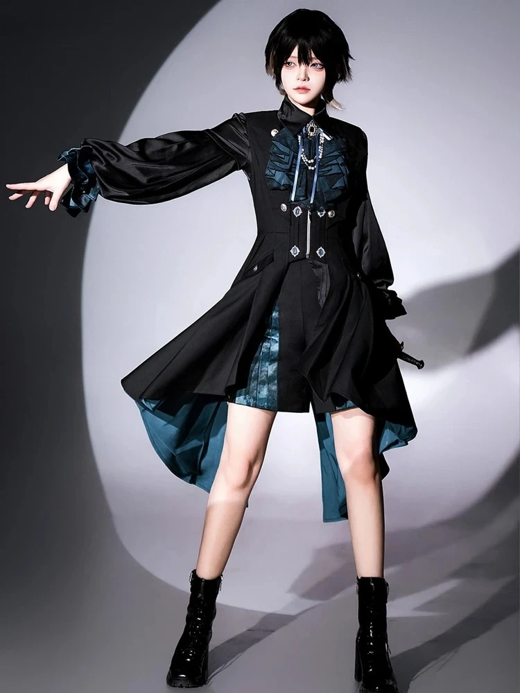 Original Lolita Prince Clothing Light Luxury Shirt Irregular Dress Shorts Deep Music Dark Song Three-piece Suit Court Style
Original Lolita Prince Clothing Light Luxury Shirt Irregular Dress Shorts Deep Music Dark Song Three-piece Suit Court Style