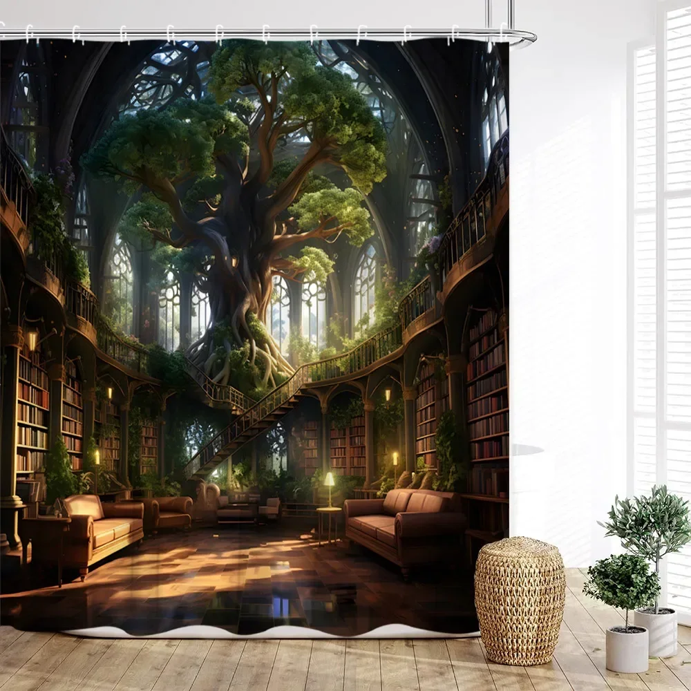 Винтажная книжная полка, занавеска для душа, волшебные книги, старая книжная полка, древние свечи, Чердачный принт, Декор для дома и ванной комнаты с крючками
Винтажная книжная полка, занавеска для душа, волшебные книги, старая книжная полка, древние свечи, Чердачный принт, Декор для дома и ванной комнаты с крючками