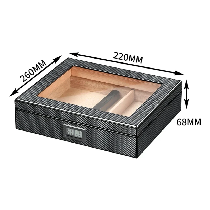 Humidor Cigar Box Luxury Case Cedar Wood With Portable Hygrometer Digital Humidifier Outdoor Cigar Case Travel
Humidor Cigar Box Luxury Case Cedar Wood With Portable Hygrometer Digital Humidifier Outdoor Cigar Case Travel