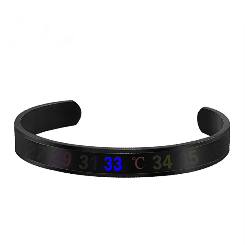 Intelligent temperature-sensitive bracelet automatic temperature detection titanium steel female lovers personality bracelet
Intelligent temperature-sensitive bracelet automatic temperature detection titanium steel female lovers personality bracelet