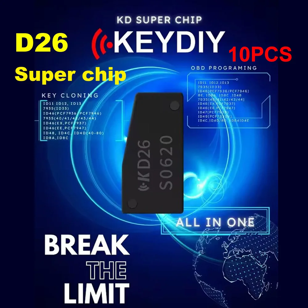 10pcs/lot Newest KEYDIY D26 Super Chip Supports generating 8A 8C PCF7935 PCF7936 ID46 ID47 ID48 ID49 ID4D For KD-X2 KD-X4 KDMAX
10pcs/lot Newest KEYDIY D26 Super Chip Supports generating 8A 8C PCF7935 PCF7936 ID46 ID47 ID48 ID49 ID4D For KD-X2 KD-X4 KDMAX