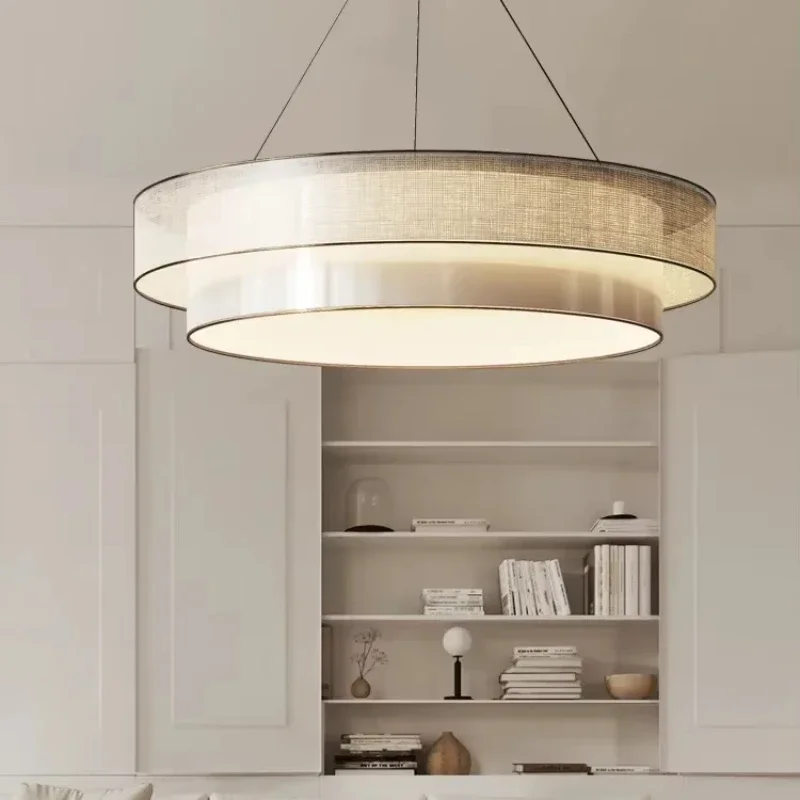 New Chinese Style Circular Pendant Lights Bedroom Study Dining Living Room Cafe Teahouse Fabric Lampshade LED Lighting Fixtures
New Chinese Style Circular Pendant Lights Bedroom Study Dining Living Room Cafe Teahouse Fabric Lampshade LED Lighting Fixtures