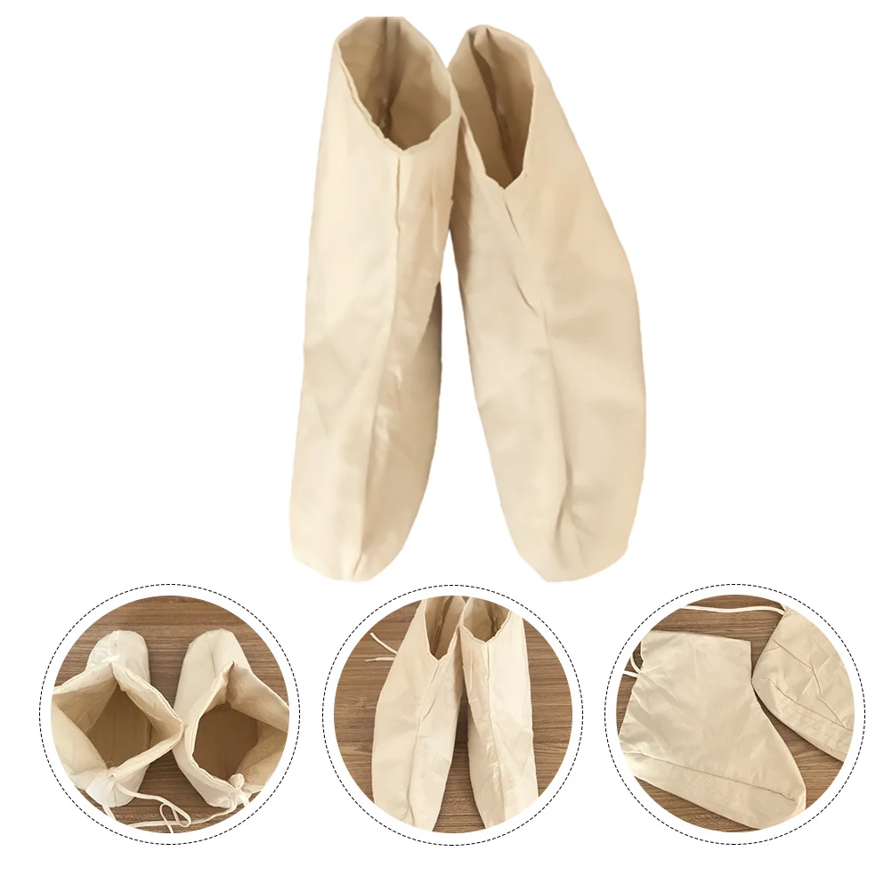 1 Pair 26Cm Pure Cotton Sweat-Absorbent Lace-Up Rain Boots Foot Cover Double Layer Beige Free Size For Adult Men Women
1 Pair 26Cm Pure Cotton Sweat-Absorbent Lace-Up Rain Boots Foot Cover Double Layer Beige Free Size For Adult Men Women